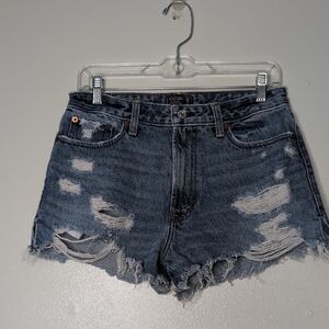 Abercrombie&Fitch Distressed Denim Annie High Rise  Women Shorts Size 28/6
